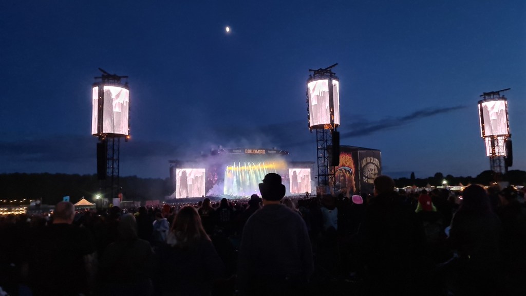 This is a photo of the band Avenged Sevenfold at download festival 2024