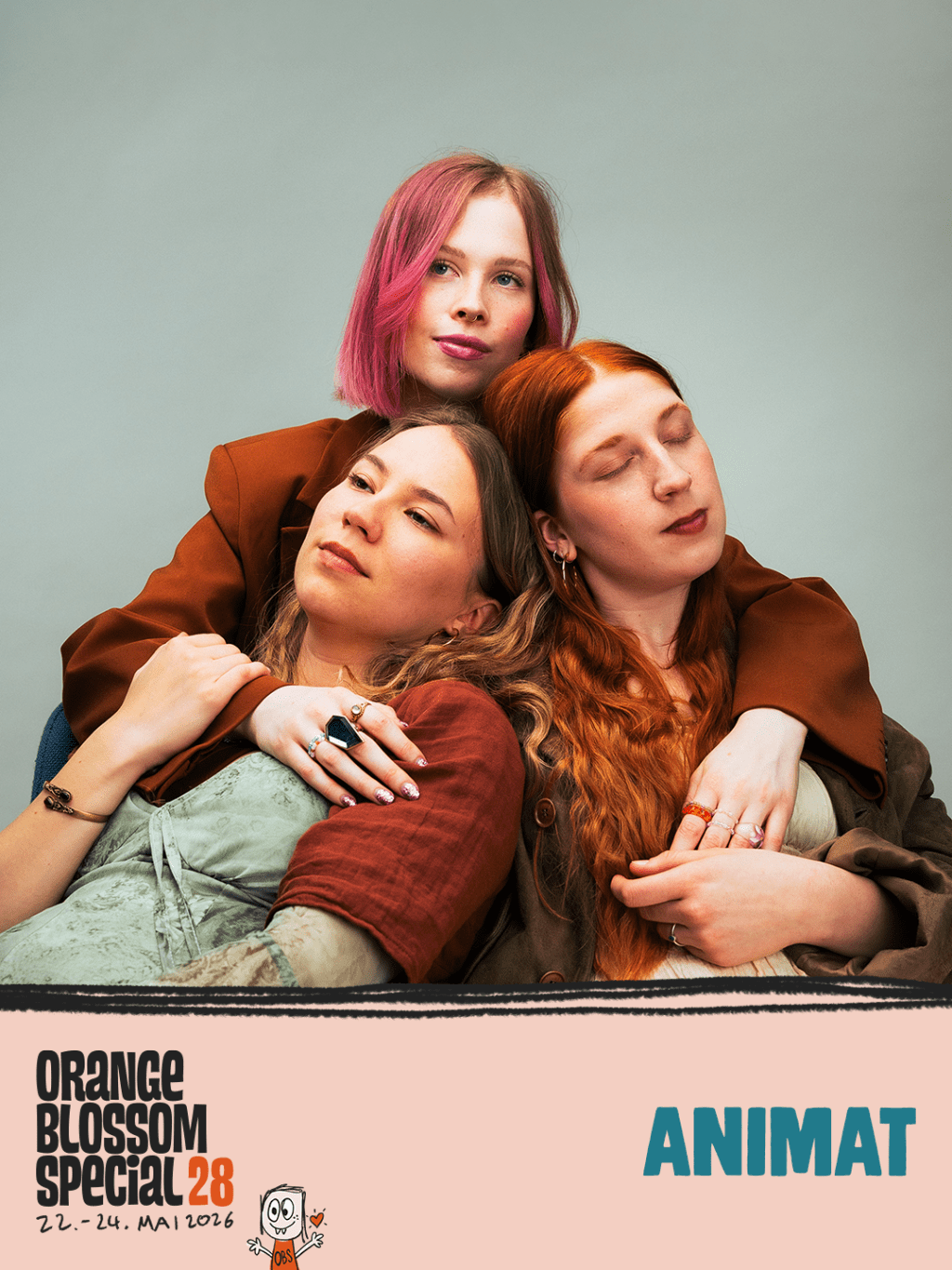 Indie Folk band Animat announced for Orange Blossom Special Festival 2026 in Beverungen, Germany.